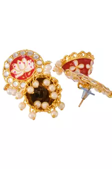 Red earrings