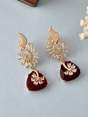 Red earrings 1