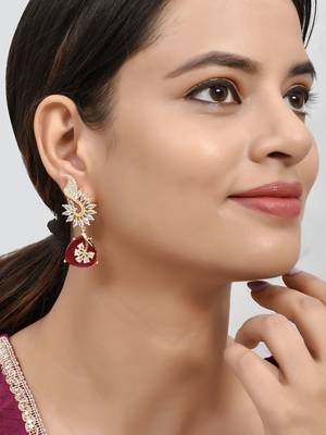 Red earrings 2