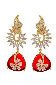 Red earrings