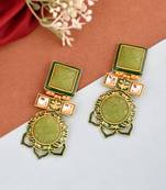 Green earrings