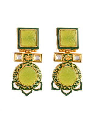 Green earrings 3
