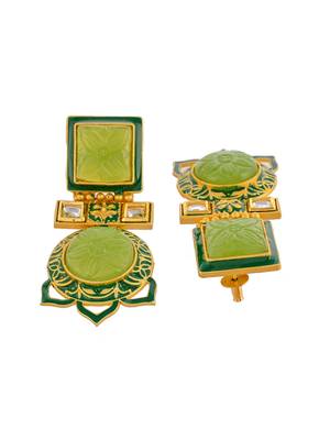 Green earrings 4