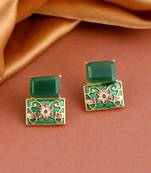 Green earrings