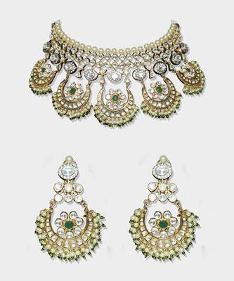 Gold Plated Kundan Necklace Set 2