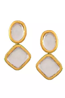 White earrings