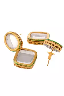 White earrings