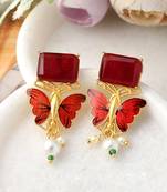 Red earrings