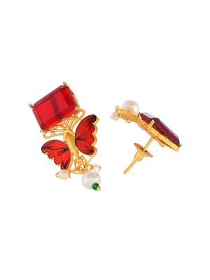 Red earrings 4