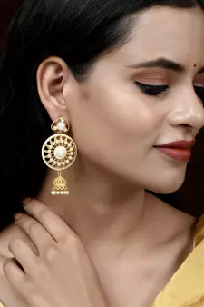 Gold earrings