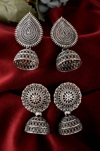 Silver earrings
