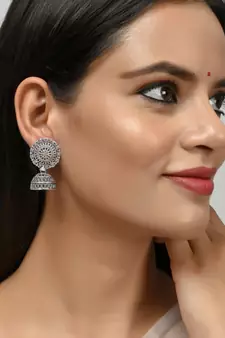 Silver earrings