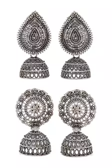 Silver earrings