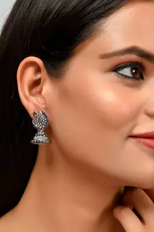 Silver earrings