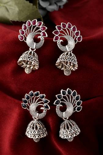 Silver earrings