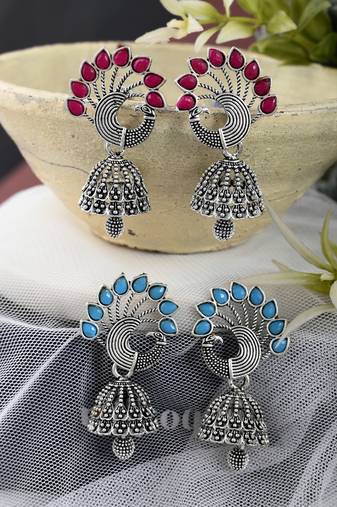 Silver earrings