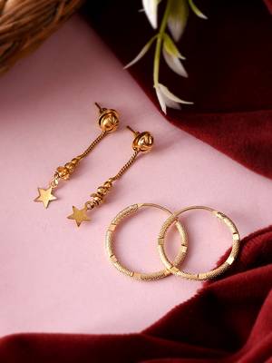 Gold earrings 1