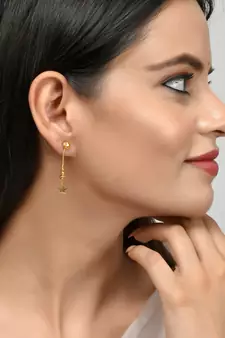Gold earrings