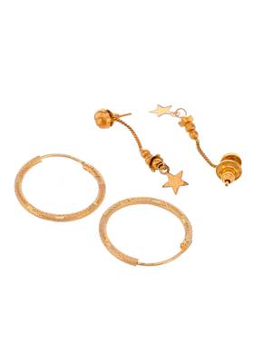 Gold earrings 4