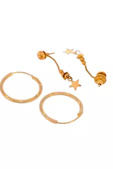 Gold earrings