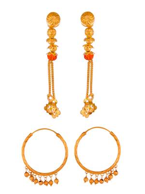 Gold earrings 3