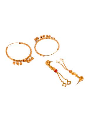 Gold earrings 4