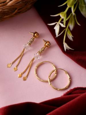 Gold earrings 1