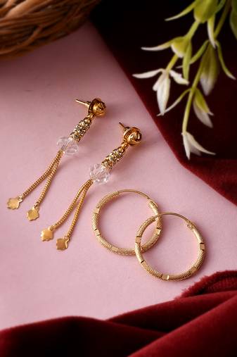 Gold earrings