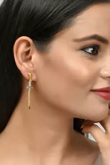Gold earrings