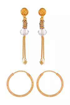 Gold earrings
