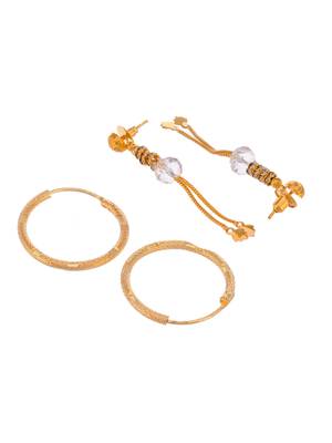 Gold earrings 4