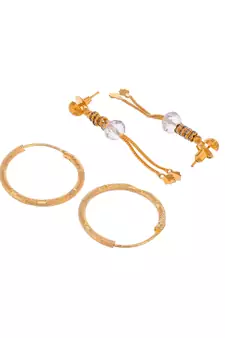 Gold earrings