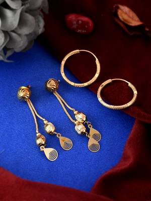Gold earrings 1