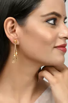 Gold earrings