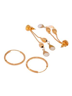 Gold earrings 4