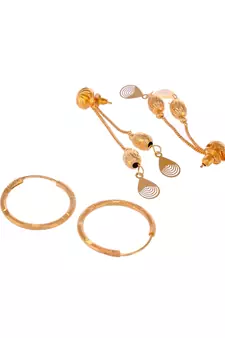Gold earrings