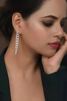 Silver earrings