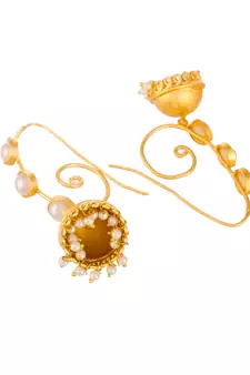 Gold earrings
