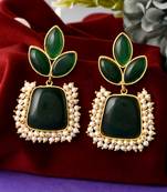 Green earrings