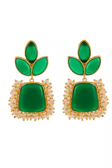 Green earrings