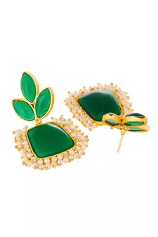 Green earrings