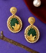 Green earrings