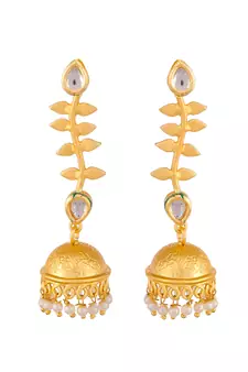 Gold earrings