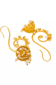 Gold earrings