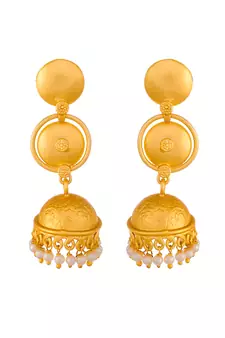 Gold earrings