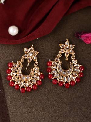 Red earrings 1