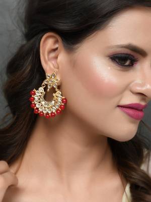 Red earrings 2