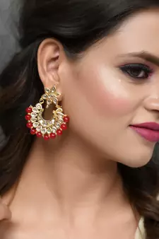 Red earrings
