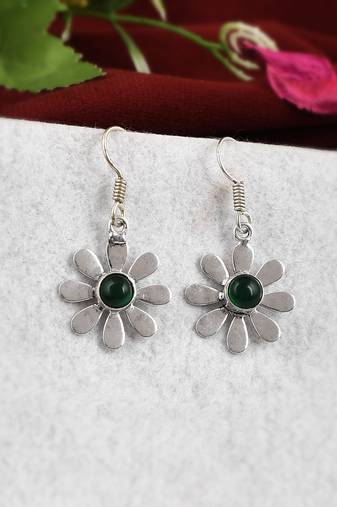 Green earrings