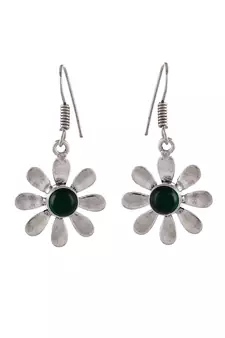 Green earrings